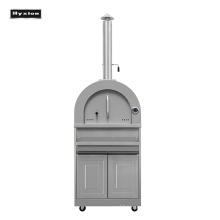 Stainless steel outdoor wood fired pizza oven